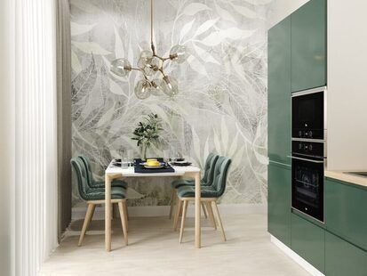 Фото № 1: Дизайн-проект однокомнатной квартиры 40.95  м² Скандинавский стиль для ЖК BRAER PARK