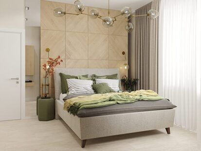 Фото № 5: Дизайн-проект однокомнатной квартиры 40.95  м² Скандинавский стиль для ЖК BRAER PARK