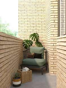 Фото № 6: Дизайн-проект квартиры-студии 29.33  м² Скандинавский стиль для ЖК Гармония