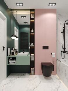 Фото № 6: Дизайн-проект однокомнатной квартиры 42.01  м² Современный стиль проект выполенн для ЖК Ютта