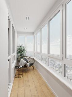 Фото № 6: Дизайн-проект однокомнатной квартиры 47.2  м² Современный стиль для ЖК Ютта