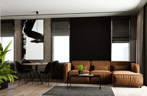 Фото № 1: Дизайн-проект евро трехкомнатной квартиры 70.44  м² Современный стиль для ЖК Мозаика