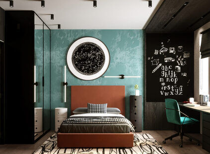 Фото № 6: Дизайн-проект евро трехкомнатной квартиры 70.44  м² Современный стиль для ЖК Мозаика