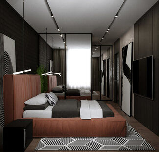 Фото № 4: Дизайн-проект евро трехкомнатной квартиры 70.44  м² Современный стиль для ЖК Мозаика