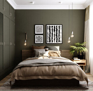 Фото № 2: Дизайн-проект двухкомнатной квартиры 51.78  м² Современный стиль для ЖК Мозаика