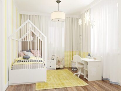 Фото № 5: Дизайн-проект четырехкомнатной квартиры 99.07  м² стиль Современная классика для ЖК Matrёshka city