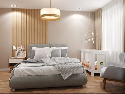 Фото № 6: Дизайн-проект однокомнатной квартиры 36.02  м² Современный стиль для ЖК Мозаика