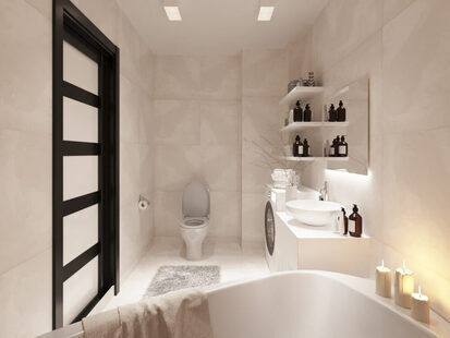 Фото № 2: Дизайн-проект евро двухкомнатной квартиры 59.68  м² стиль Модернизм для ЖК Ютта