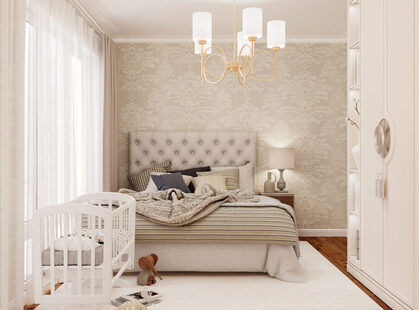 Фото № 3: Дизайн-проект евро трехкомнатной квартиры 84.99  м² стиль Модернизм для ЖК Стрижи Сити