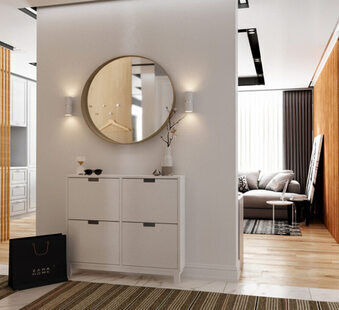 Фото № 5: Дизайн-проект евро трехкомнатной квартиры 66.47  м² стиль Современный для ЖК Мозаика