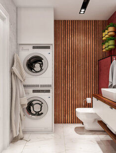 Фото № 4: Дизайн-проект евро трехкомнатной квартиры 66.47  м² стиль Современный для ЖК Мозаика