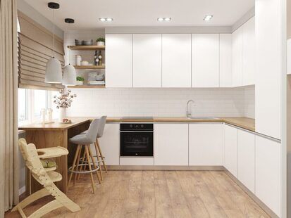 Фото № 4: Дизайн-проект евро двухкомнатной квартиры 45.9  м² стиль Современный для ЖК Академик