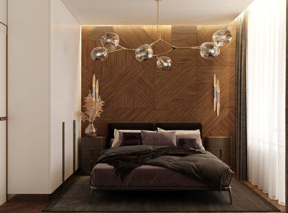 Фото № 3: Дизайн-проект евро трехкомнатной квартиры 59.02  м² стиль Модернизм для ЖК Солнечный район