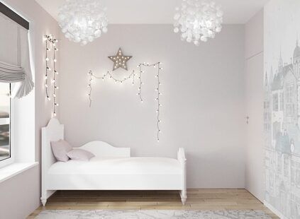 Фото № 5: Дизайн-проект евро трехкомнатной квартиры 60.31  м² Современный стиль для ЖК Солнечный район