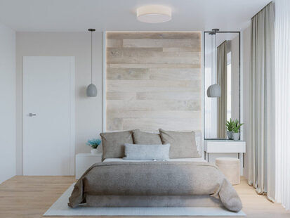 Фото № 1: Дизайн-проект евро трехкомнатной квартиры 63.62  м² стиль Минимализм для ЖК Солнечный район