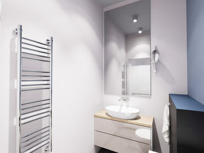 Фото № 5: Дизайн-проект евро трехкомнатной квартиры 63.88  м² Современный стиль для ЖК Стрижи Сити