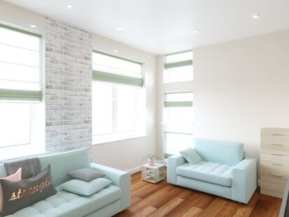 Фото № 3: Дизайн-проект квартиры-студии 34.64  м² Стиль Контемпорари для ЖК Московский