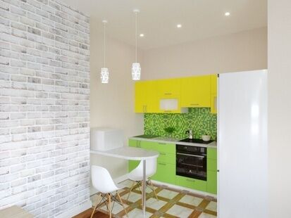 Фото № 4: Дизайн-проект квартиры-студии 34.64  м² Стиль Контемпорари для ЖК Московский