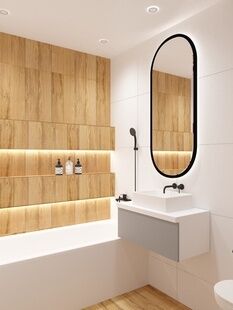 Фото № 4: Дизайн-проект однокомнатной квартиры 37.71  м² Стиль Контемпорари для ЖК Московский