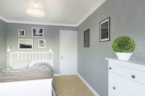 Фото № 4: Дизайн-проект двухкомнатной квартиры 47.24  м² Скандинавский стиль для ЖК Московский