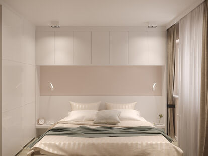 Фото № 3: Дизайн-проект пятикомнатной квартиры 95.4  м² Стиль Контемпорари для двухэтажной квартиры