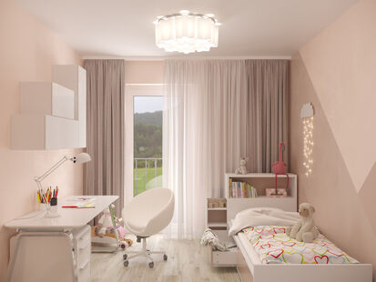 Фото № 4: Дизайн-проект пятикомнатной квартиры 95.4  м² Стиль Контемпорари для двухэтажной квартиры