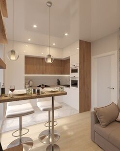 Фото № 1: Дизайн-проект двухкомнатной квартиры 59.7  м² Скандинавский стиль для ЖК Москва А 101