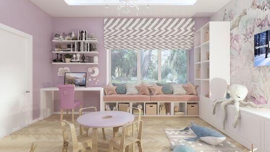 Фото № 5: Дизайн-проект пятикомнатной квартиры 303.1  м² Стиль Американская классика для двухэтажного дома