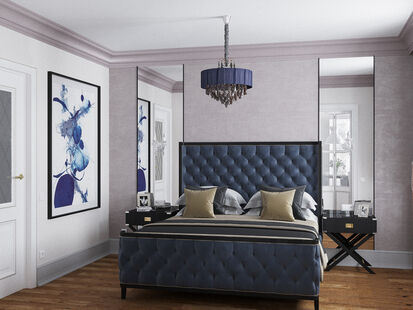 Фото № 1: Дизайн-проект двухкомнатной квартиры 57.92  м² стиль Современная классика для ЖК Московский