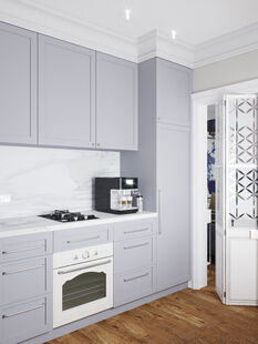 Фото № 5: Дизайн-проект двухкомнатной квартиры 57.92  м² стиль Современная классика для ЖК Московский