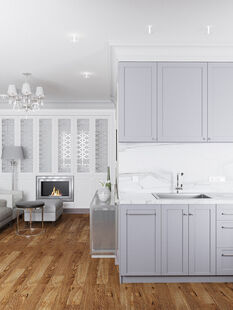 Фото № 6: Дизайн-проект двухкомнатной квартиры 57.92  м² стиль Современная классика для ЖК Московский