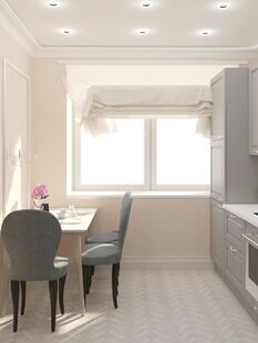 Фото № 2: Дизайн-проект трехкомнатной квартиры 88.99  м² стиль Классика для ЖК Московский