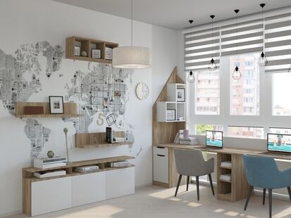 Фото № 1: Дизайн-проект трехкомнатной квартиры 67.7  м² Скандинавский стиль для ЖК Московский