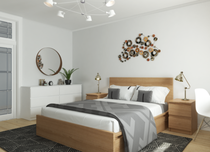 Фото № 1: Дизайн-проект трехкомнатной квартиры 59.66  м² Стиль Модернизм для ЖК Московский