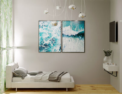 Фото № 3: Дизайн-проект трехкомнатной квартиры 59.6  м² стиль Скандинавский для ЖК Московский