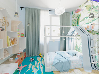 Фото № 6: Дизайн-проект трехкомнатной квартиры 59.6  м² стиль Скандинавский для ЖК Московский