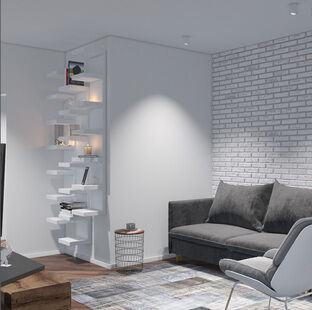 Фото № 5: Дизайн-проект однокомнатной квартиры 50.0  м² Скандинавский стиль для ЖК Московский