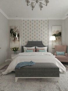 Фото № 2: Дизайн-проект пятикомнатной квартиры 198.8  м² стиль Современная классика для ЖК Московский