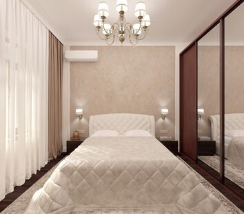 Фото № 2: Дизайн-проект трехкомнатной квартиры 88.4  м² Стиль Классика для одноуровневого дома