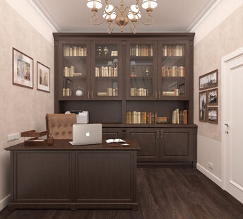 Фото № 3: Дизайн-проект трехкомнатной квартиры 88.4  м² Стиль Классика для одноуровневого дома