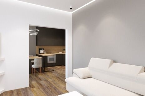 Фото № 5: Дизайн-проект двухкомнатной квартиры 68.6  м² Стиль Минимальзм для ЖК Московский