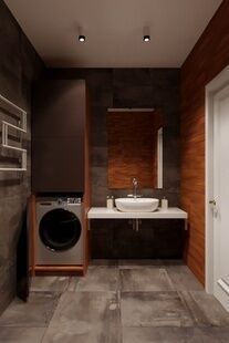 Фото № 3: Дизайн-проект двухкомнатной квартиры 68.6  м² Стиль Минимальзм для ЖК Московский