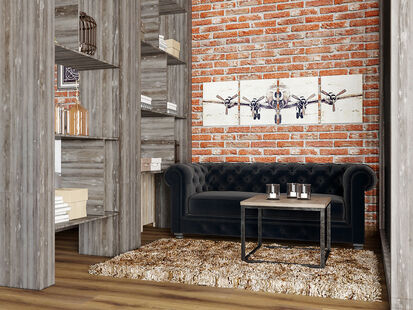 Фото № 5: Дизайн-проект двухкомнатной квартиры 55.5  м² Стиль Лофт для дпк лыщево