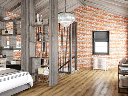 Фото № 6: Дизайн-проект двухкомнатной квартиры 55.5  м² Стиль Лофт для дпк лыщево