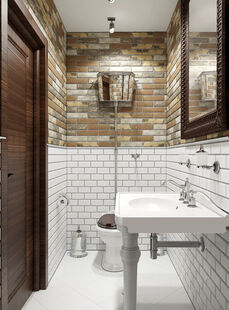 Фото № 3: Дизайн-проект двухкомнатной квартиры 55.5  м² Стиль Лофт для дпк лыщево