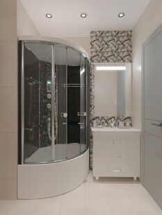 Фото № 3: Дизайн-проект двухкомнатной квартиры 59.34  м² стиль Современная классика для ЖК Московский