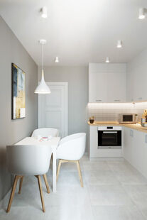 Фото № 1: Дизайн-проект однокомнатной квартиры 39.7  м² Скандинавский стиль для ЖК Московский