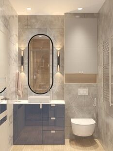 Фото № 3: Дизайн-проект четырехкомнатной квартиры 95.19  м² Стиль Американская Классика для ЖК Московский