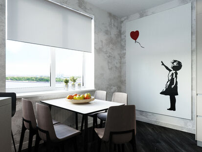 Фото № 1: Дизайн-проект четырехкомнатной квартиры 95.69  м² стиль Хай-тек для ЖК Московский