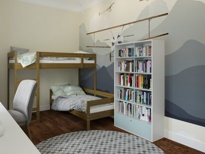 Фото № 4: Дизайн-проект детской 13.02  м² Стиль Контемпорари для ЖК Московский